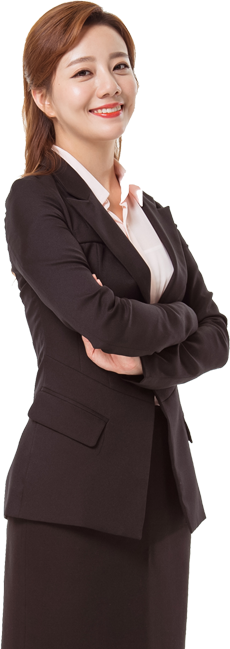 Professional man in a blue suit sitting and smiling